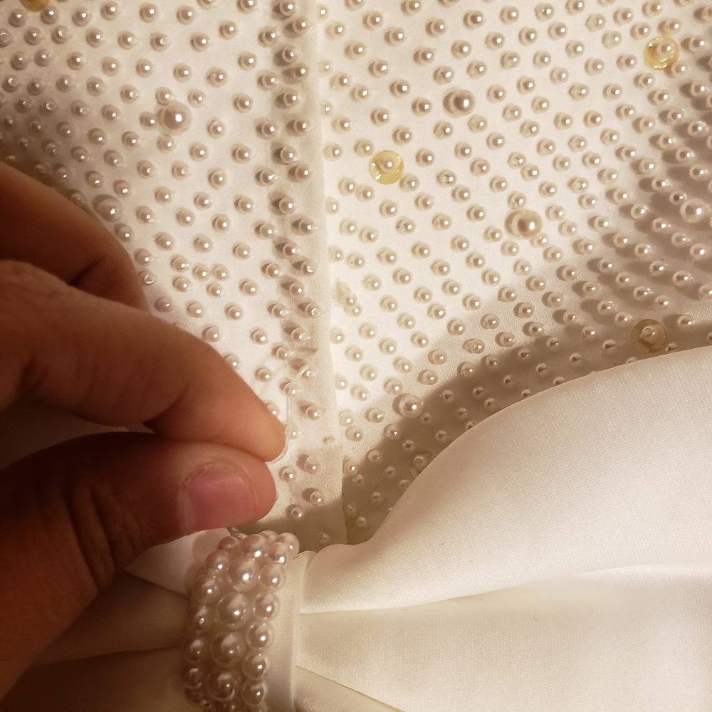 LILACS & PEARLS BEADED DRESS - Picture 10 of 16